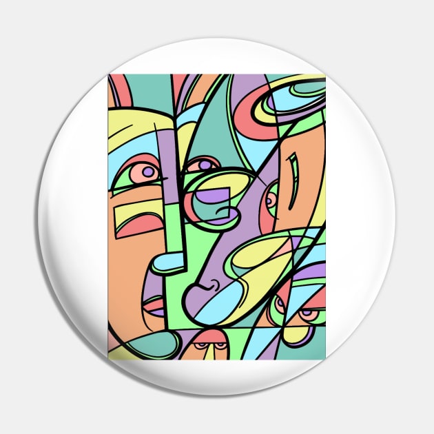 cubism Pin by MGphotoart