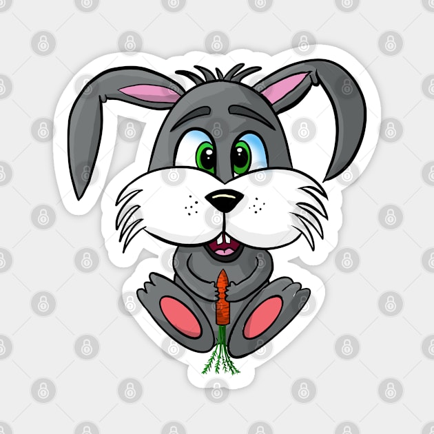 Cute Bunny Magnet by micho2591