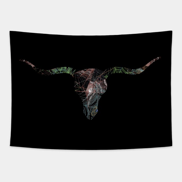 Web Head Longhorn v3.2 Tapestry by AJ Leibengeist