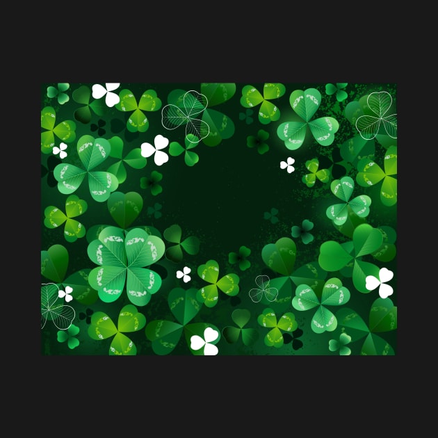 Background with Shamrock by Blackmoon9