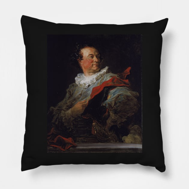 Portrait of François-Henri d'Harcourt  - Jean Honoré Fragonard Pillow by themasters