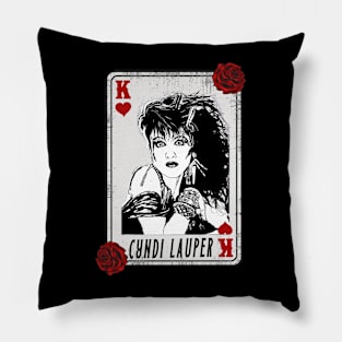 Vintage Card Cyndi Lauper Pillow