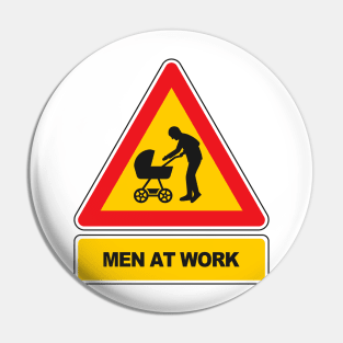 Men at work signal - Stroller Pin