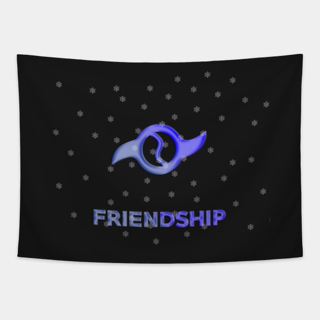 Crest of Friendship Christmas Tapestry by DigitalPokemon