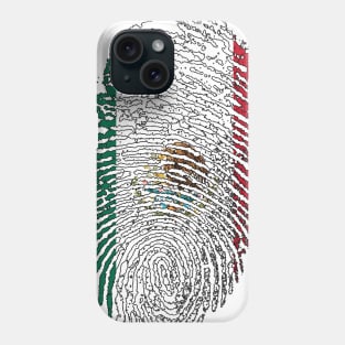 Mexico Flag - Mexican Flag - MX Flag Fingerprint Phone Case