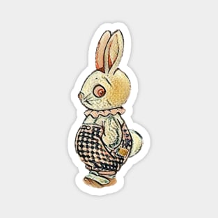 Cute Vintage Bunny Rabbit Magnet