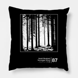 Haruki Murakami / Minimalist Graphic Artowrk Design Pillow