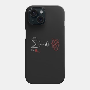 String Theory - Funny Cat Design Featuring Mock Maths Equation Phone Case