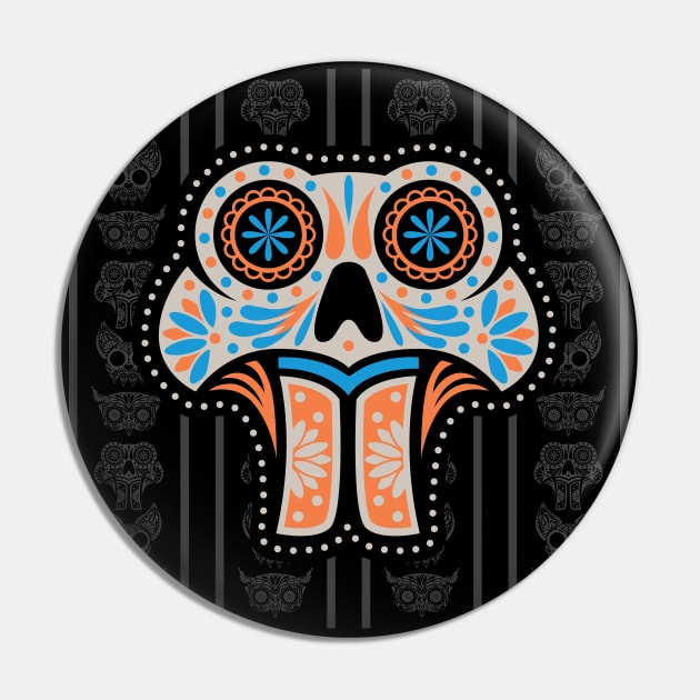 Beaver Sugar Skull Wallpaper Pin by SteveOdesignz