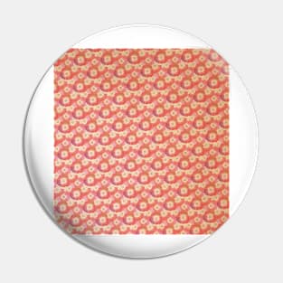 Red & Pink Floral Pattern Pin