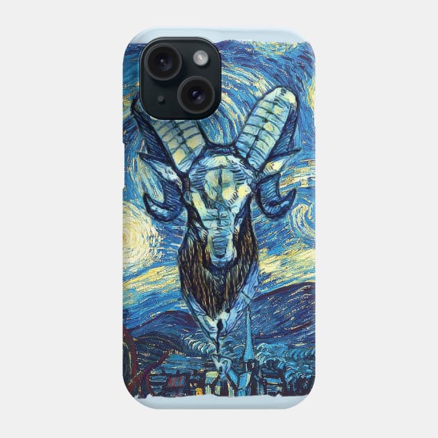 Aries Van Gogh Style Phone Case by todos