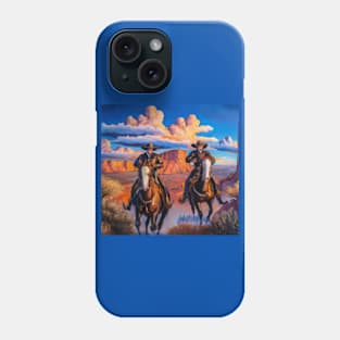 Cowboys Riding Horses Western Phone Case