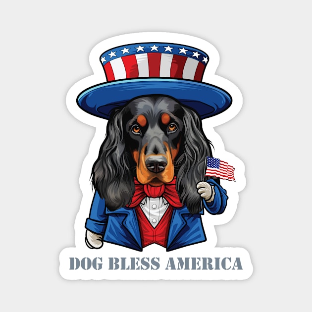 Funny 4th of July Boykin Spaniel Dog Bless America Magnet by whyitsme