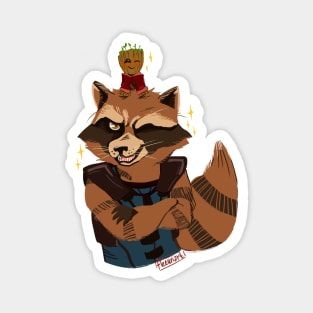 Rocket Raccoon Magnet