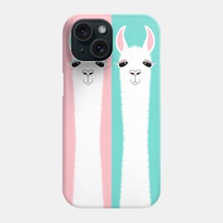 TWO ON PINK AND BLUE Phone Case