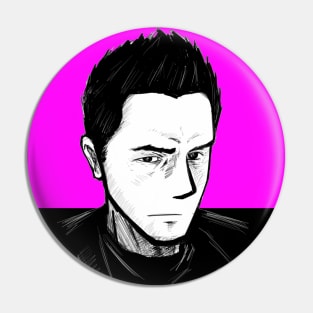 lebeau in black selfie portrait Pin