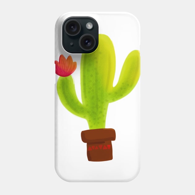 Cactus love Phone Case by WoodleDoodleDesigns