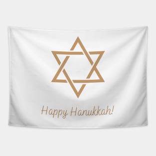 Holiday Collection - Happy Hanukkah (Gold) Tapestry