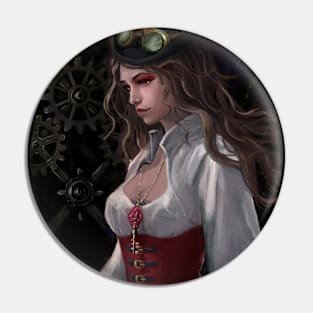 Vampire steampunk Pin