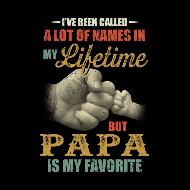 Vintage I've Been Called A Lot Of Names In My Life But Papa is My Favorite Gift for Papa Dad Daddy Fathers day by Arnitaemerita6499