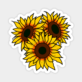 Sunflower Trio Magnet