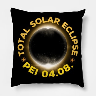 Total Solar Eclipse 2024, Prince Edward island, Canada Pillow