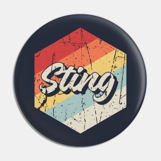 Sting Retro Pin