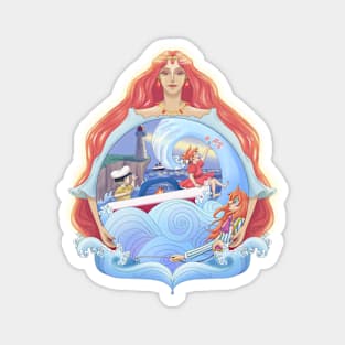 Magical water girl Magnet