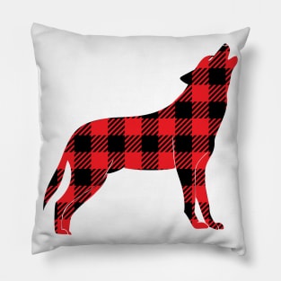 Buffalo Plaid Fox Pillow