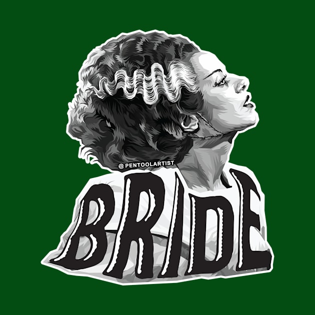 The Black & White Bride by pentoolarts