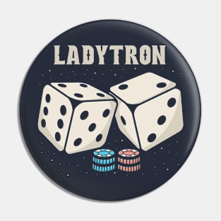 ladytron Dice Pin