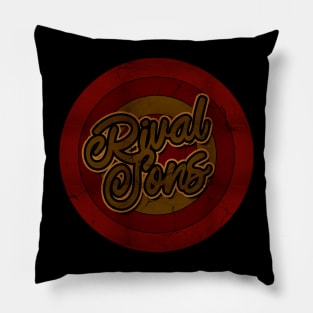 Circle Retro Rival Sons Pillow