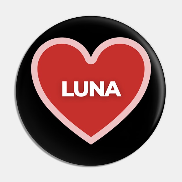 I Heart Luna Pin by Itsheartshop