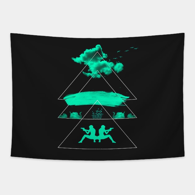 AssassinTriangles Tapestry by Beardedguy