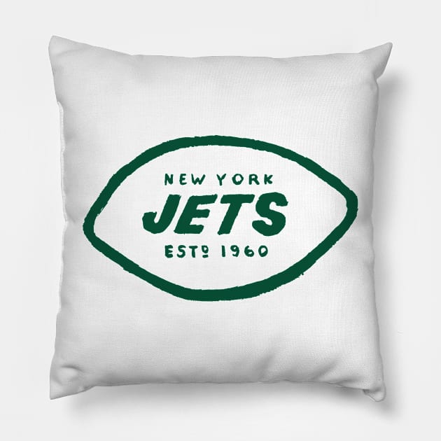 New York Jeeeets 02 Pillow by Very Simple Graph