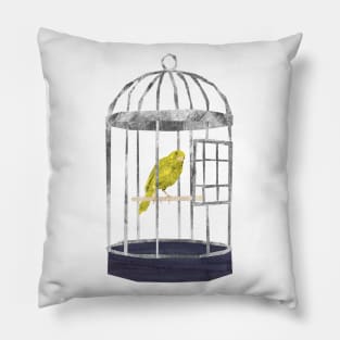 Canary in a cage Pillow