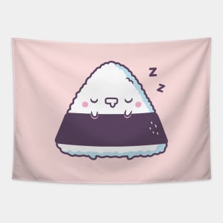 Cute Sleeping Onigiri Japanese Rice Ball Tapestry