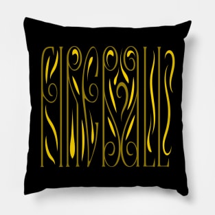 Unique Lettering T-Shirt Design Pillow