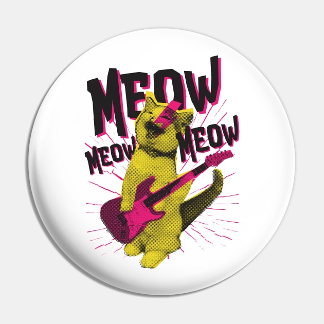 Metal Cat Pin by madeinchorley