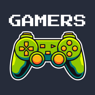 Game controller with gamers typography T-Shirt