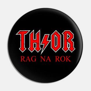 Asgardian Rock God Of Thunder Superhero Rock And Roll Band Pin