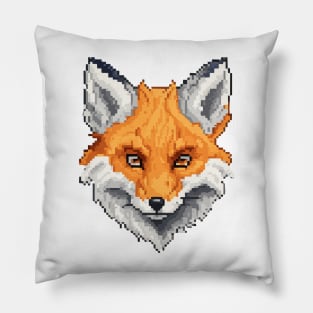 Head animal pixel art Pillow