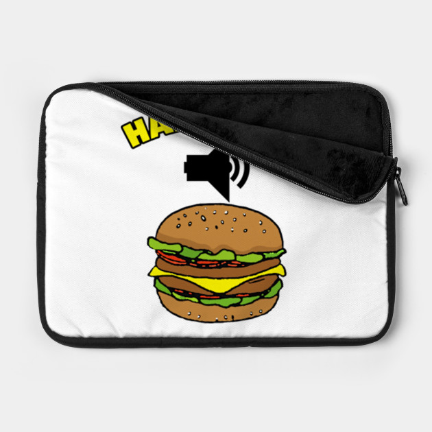 Hamburger Sound Effect Meme Hamburger Meme Laptop Case Teepublic