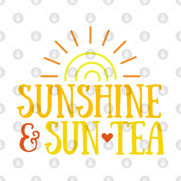 Sunshine & Sun Tea - Summer Iced Tea by Seaglass Girl Designs