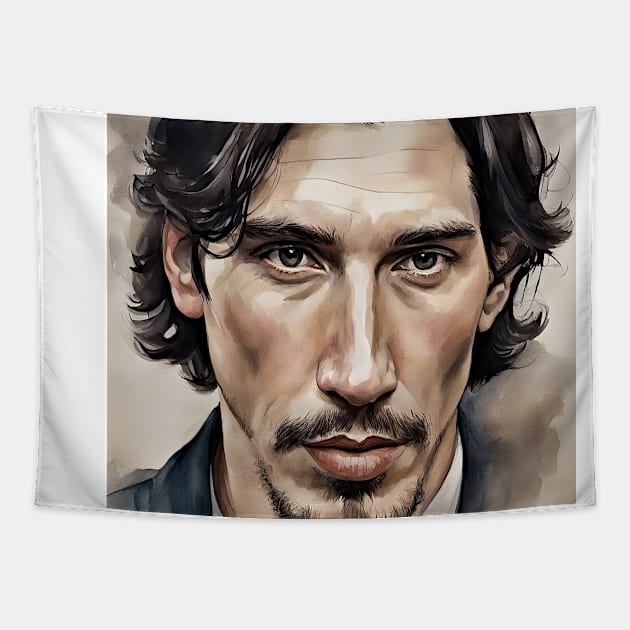 Adam Driver`s face Tapestry by bogfl