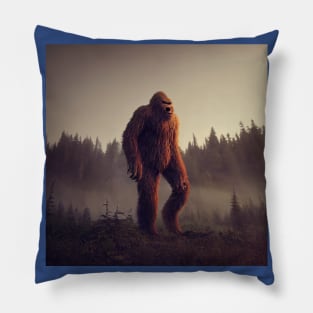 Sasquatch in Nature Pillow