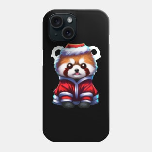 Red Panda merry christmas Phone Case
