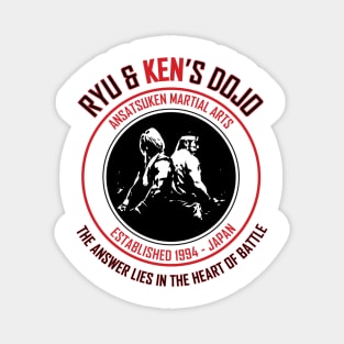 Ryu & Ken's Dojo Magnet