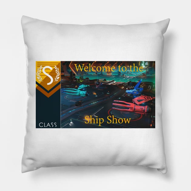 No mans sky themed Welcome to the ship show Pillow by atadrawing