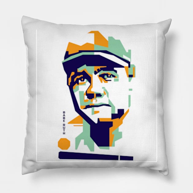 Babe Ruth in WPAP Pillow by smd90